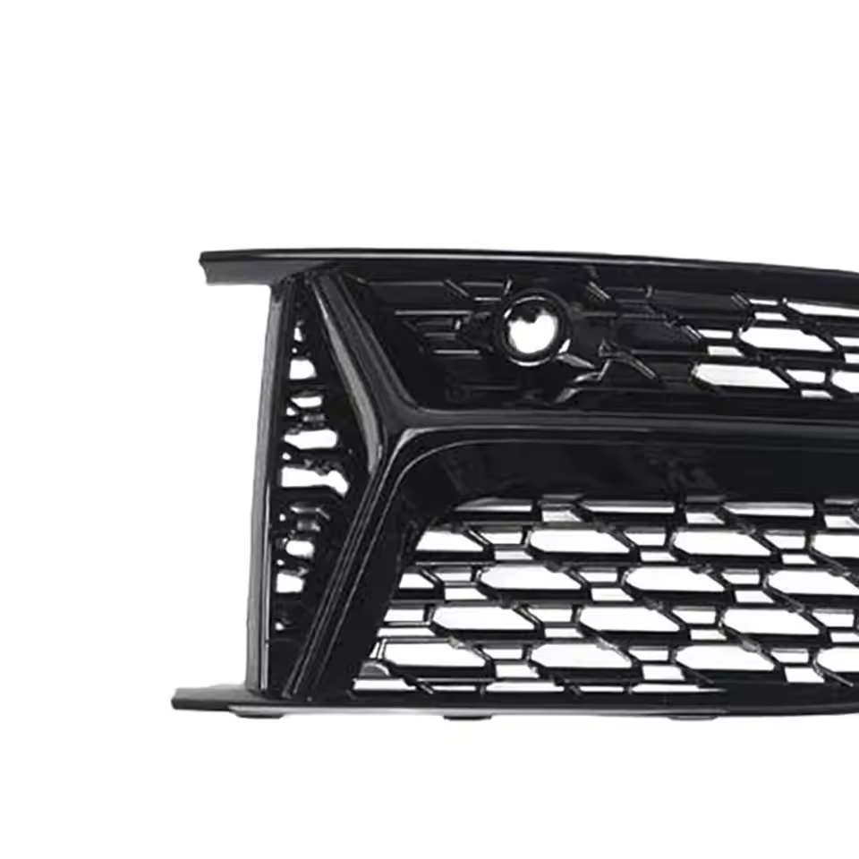 Audi A6 S-Line / S6 C8 Gloss Black Fog Light Grills (2019-2024)