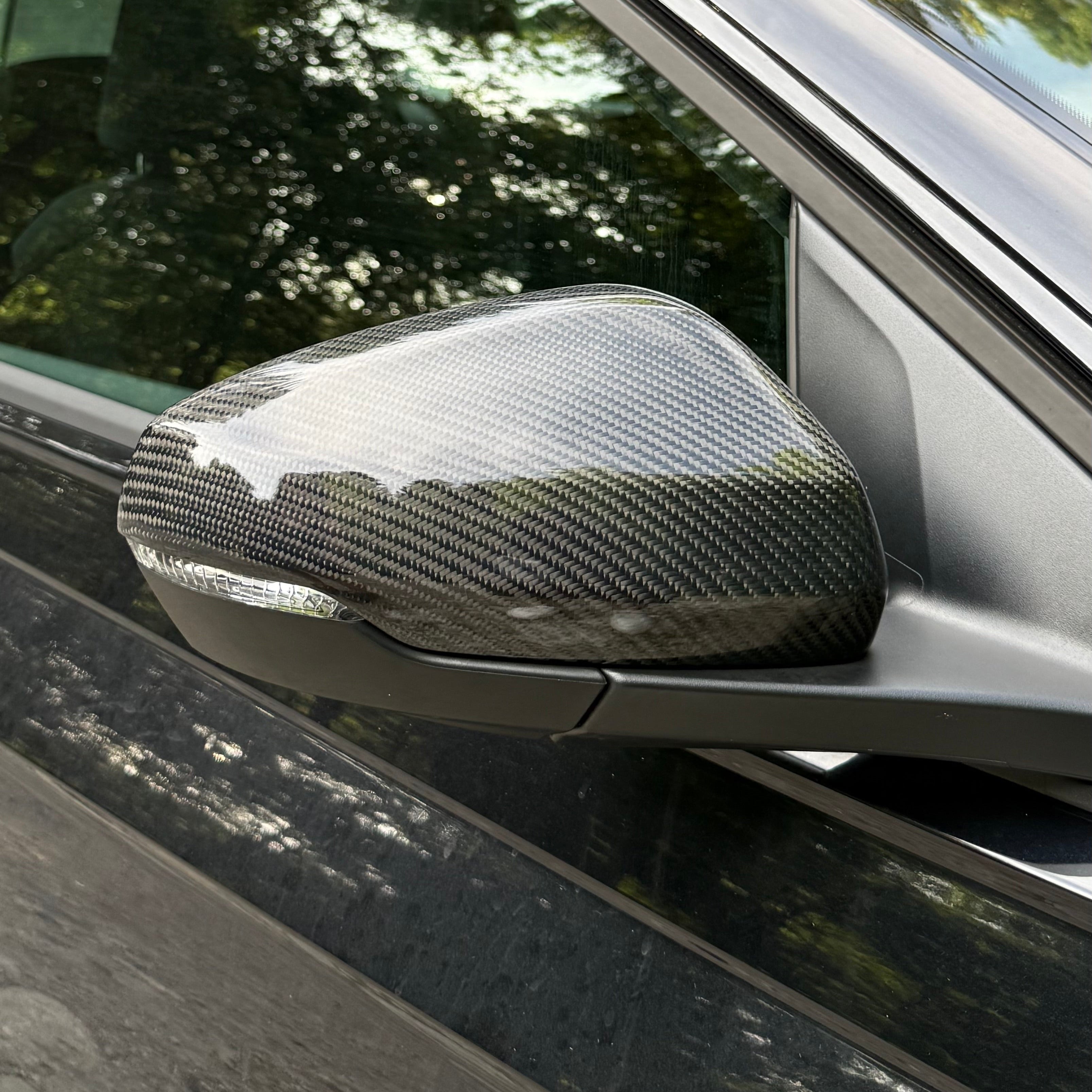 VW Polo MK6 Carbon Fibre Mirror Covers (2018+)