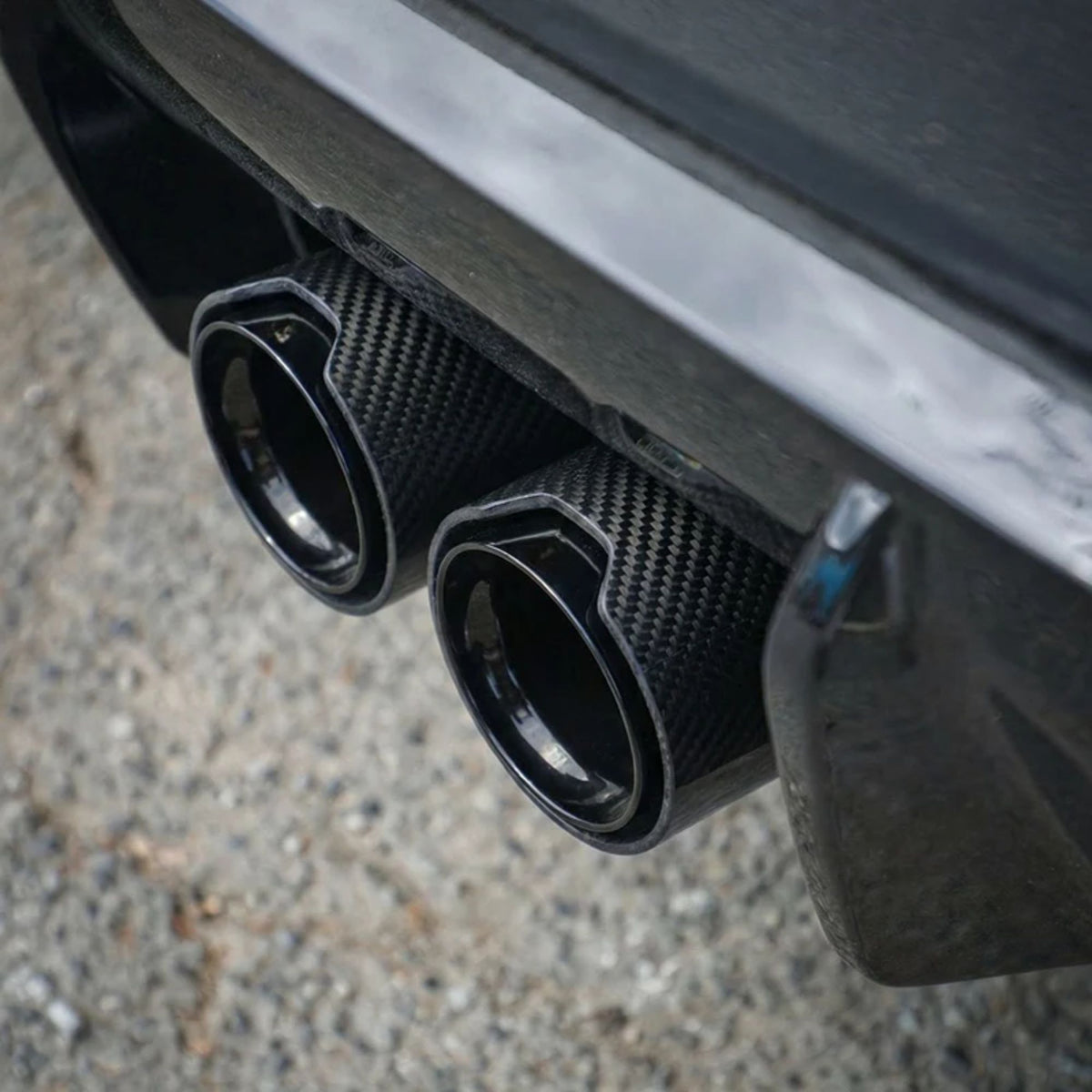 BMW 2 Series M235I/M240I (F22/F23) Straight Cut Carbon Exhaust Tips