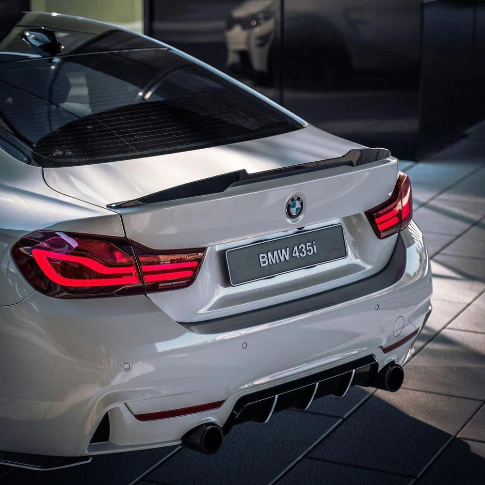 BMW 4 Series F33 / M4 F83 Convertible Pre-Preg Dry Carbon Fibre M4 Style Rear Spoiler By OPTIC (2014-2019)