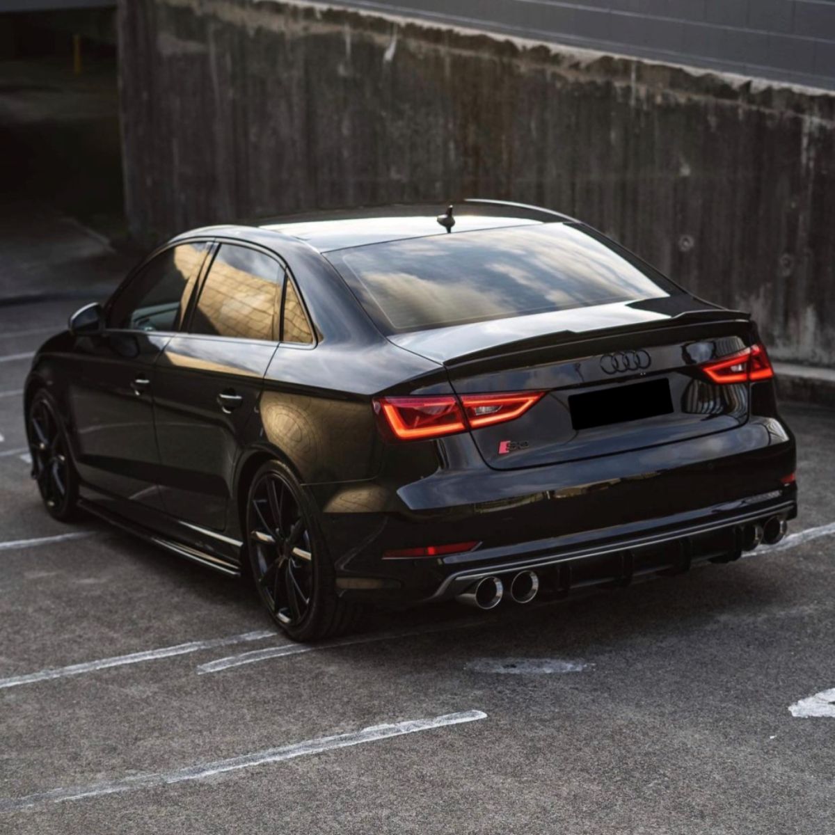 Audi A3 S3 RS3 8V Gloss Black Rear Spoiler (2013-2020)