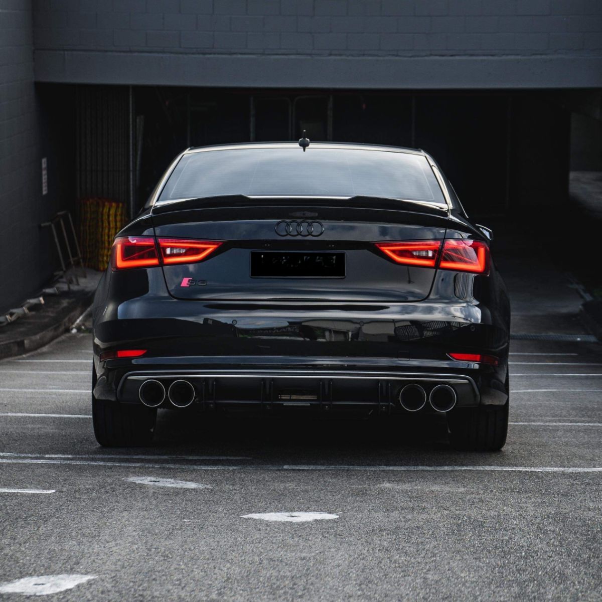 Audi A3 S3 RS3 8V Gloss Black Rear Spoiler (2013-2020)