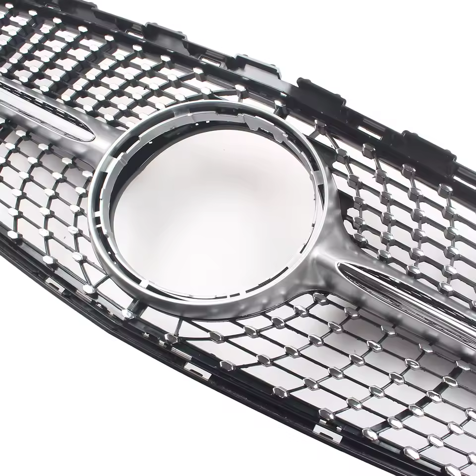 Mercedes A-Class W176 Facelift Gloss Black Diamond Style Grill (2016-2018)