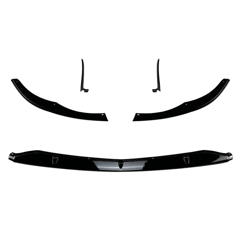 Mercedes W205 C63 AMG Coupe Gloss Black Front Lip Splitter (2015-2022)