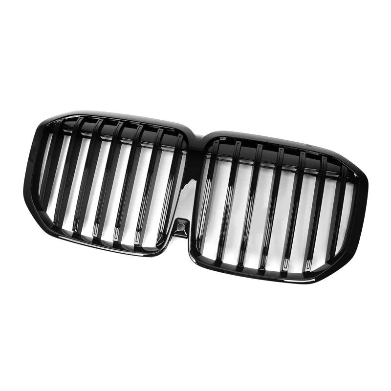 BMW X7 G07 LCI Gloss Black Single Slat Front Grills (2023+)