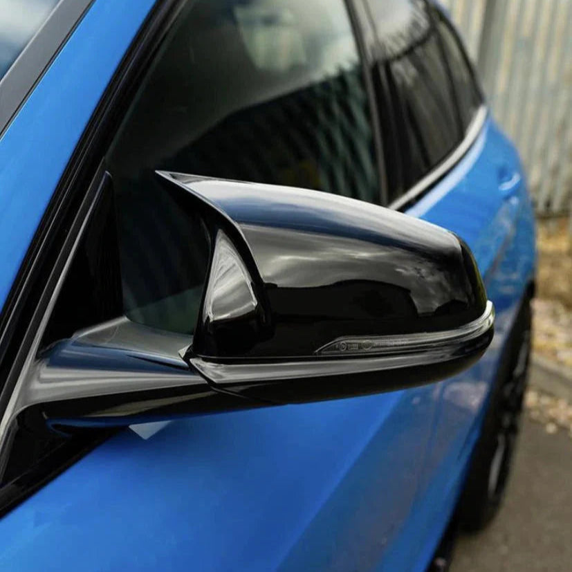 BMW 1 & 2 Series F40 F44 G29 J29 M Style Gloss Black Wing Mirror Covers (2019+)