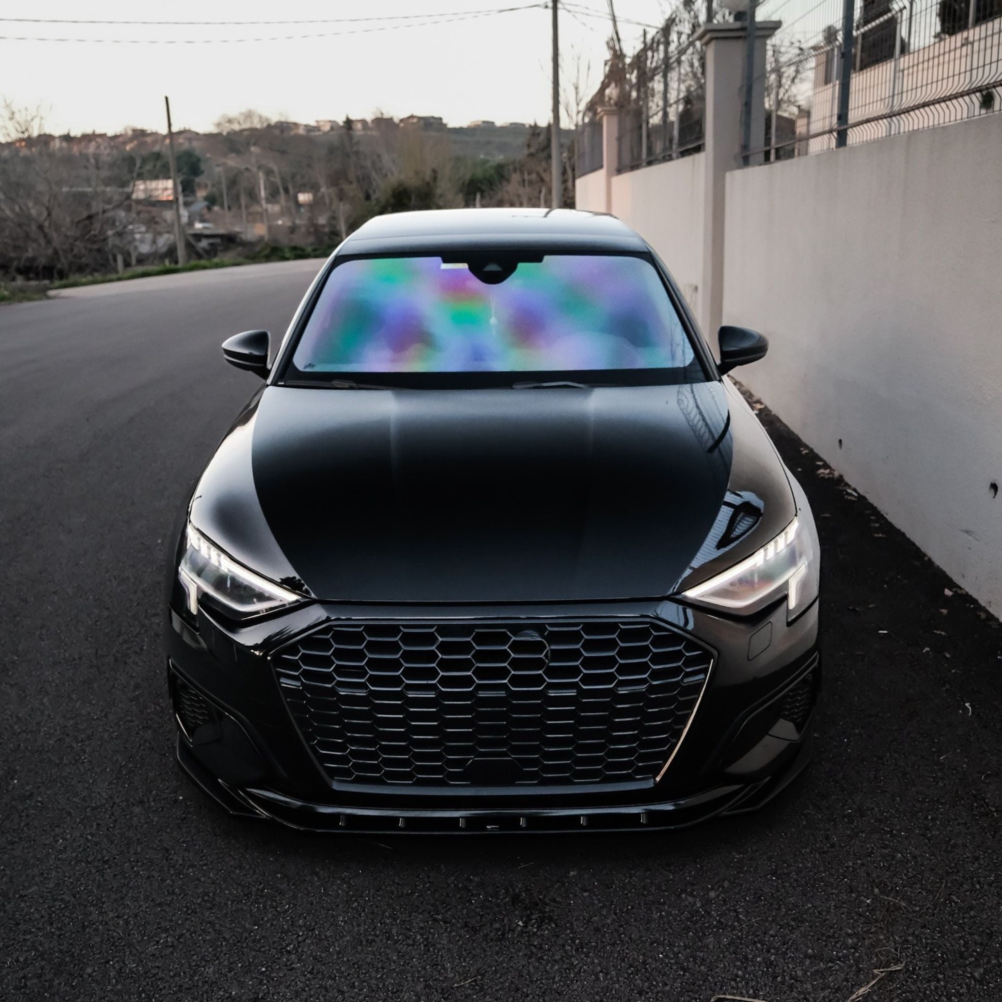 Audi A3/S3 8Y RS3 Style Gloss Black Honeycomb Grill (2021-2024)