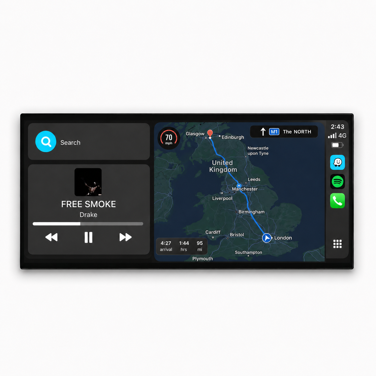 Audi Q3/SQ3/RSQ3 8U | 12.3" Apple CarPlay/Android Auto Touchscreen Display | (2011-2018)