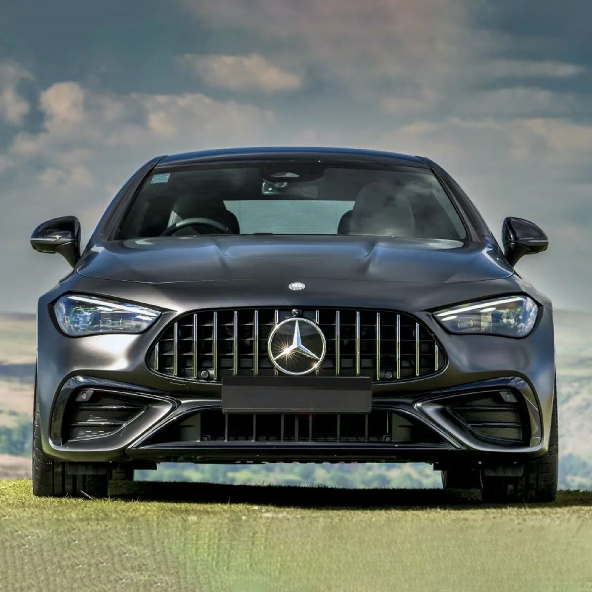 Mercedes CLE C236 Gloss Black Panamericana GT Style Grill (2023-2025)