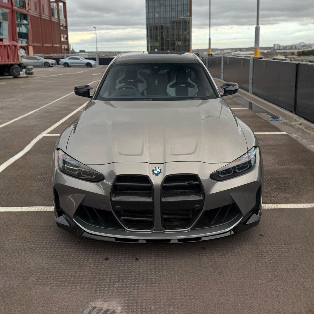 BMW M3 / M4 G80/G81/G82/G83 Pre-Preg Dry Carbon Fibre Bumper Ducts By OPTIC (2021+)