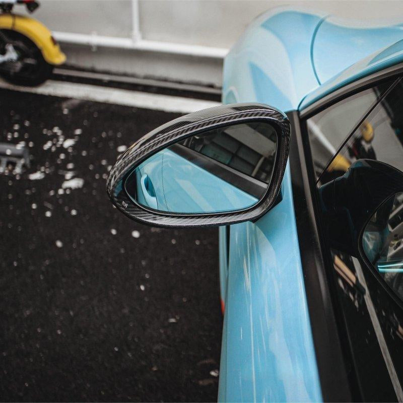 Porsche Panamera 971 Pre-Preg Dry Carbon Fibre Mirror Covers (2017-2021) By OPTIC